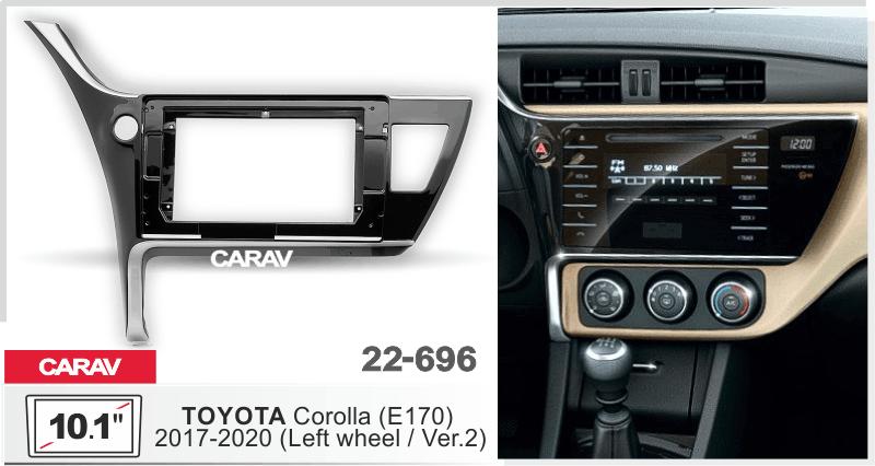 Купить 10.1-inch Рамка TOYOTA Corolla (E170) 2017-20 (Left wheel/Ver.2)  22696 в интернет-магазине