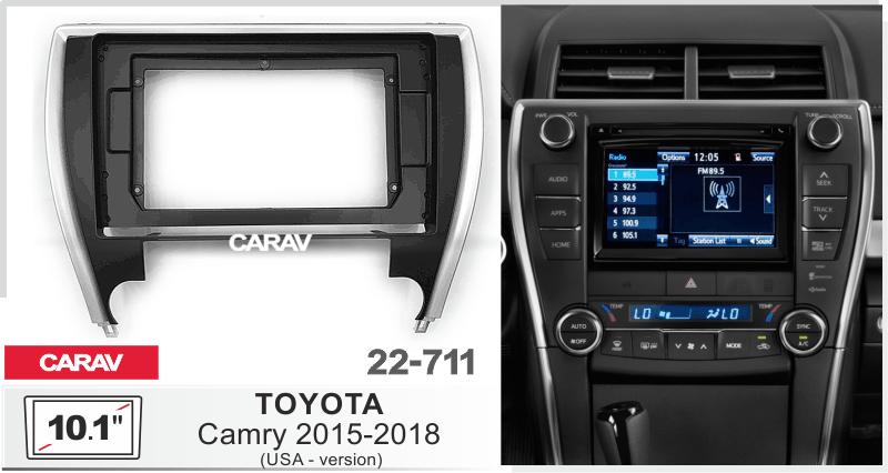 Купить 10.1-inch Рамка TOYOTA Camry 2015-18 (USA - version)  22711 в интернет-магазине
