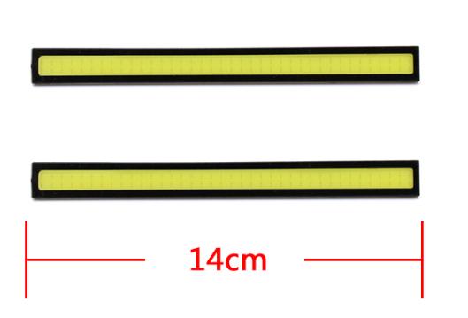 Ходовые огни 019А 3W (COB диод) 144*16 мм чёрные 48 CHIP 6000K AVTO-DEKOR  2507, фото 1