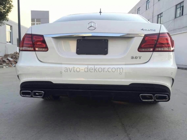 Насадка на глушитель MERCEDES W212, W222   AMG ромбики раздельные врезные хромированные  5436, фото 6