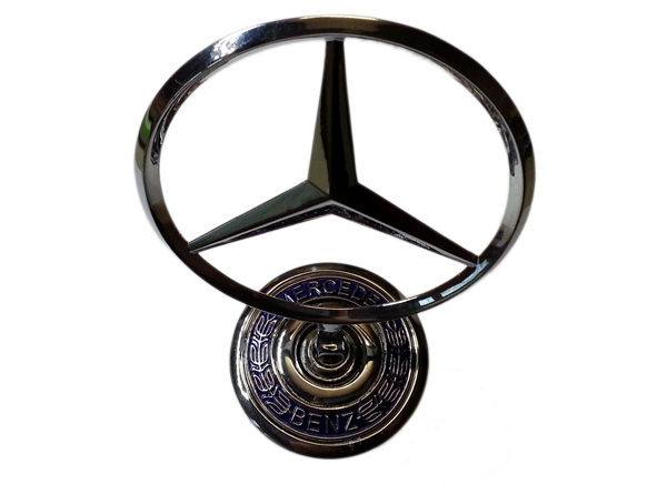 Звезда на капот MERCEDES d 43мм W124,W202,W208,W210 7519, фото 1