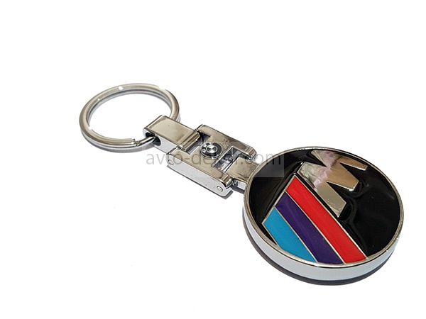 Купить Брелок (07) BMW ///M черный металл  7563 в интернет-магазине
