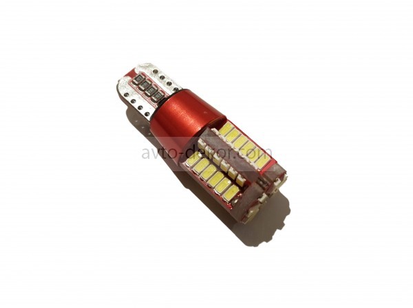 Купить Диод 12v Т10-57(3014) габариты белый  (57 SMD (3014) диода аналог w5w) металл с обманкой   AVTO-DEKOR   7758 в интернет-магазине