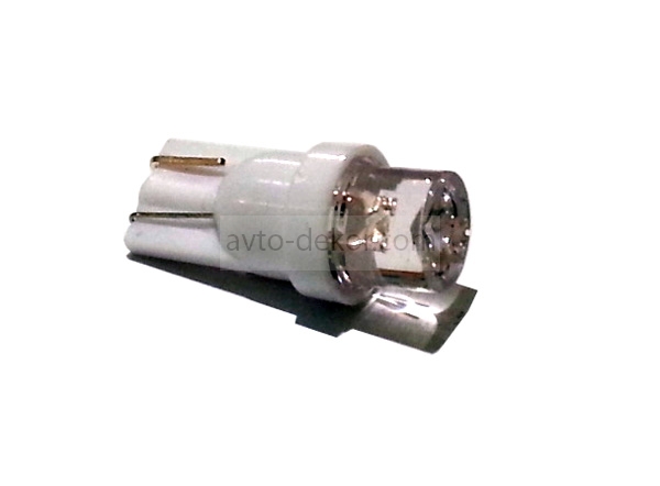 Купить Диод 12v T10-1LED (габарит,повт.поворота) белый без цоколя  AVTO-DEKOR   8051 в интернет-магазине