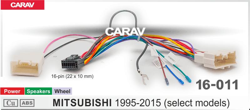 Комплект кабелей для головного устройства 9 и 10,1-inch MITSUBISHI 1995-2015 (select models)  /Питание + Динамики  816011, фото 4