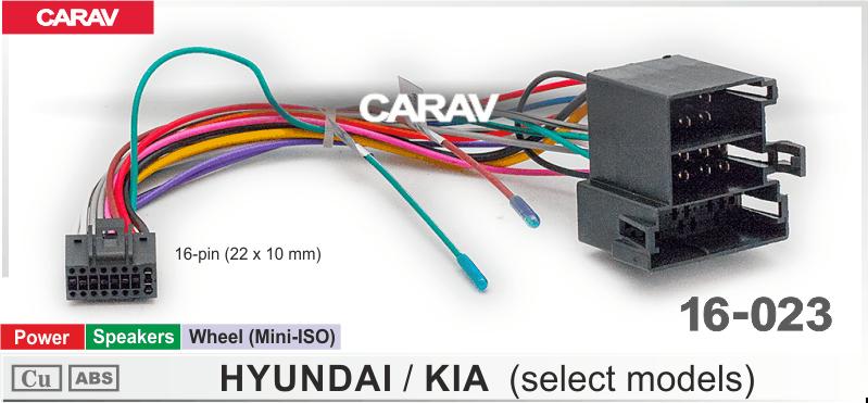 Комплект кабелей для головного устройства 9 и 10,1-inch HYUNDAI/KIA /Питание + Динамики + Руль (Mini-ISO)  816023, фото 3