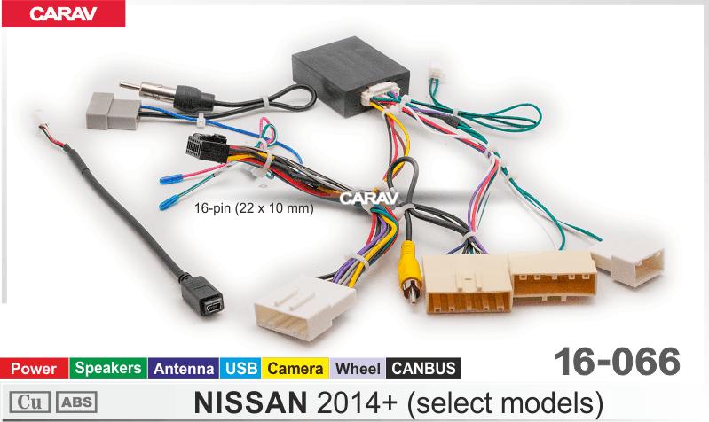 Комплект кабелей для головного устройства 9 и 10,1-inch NISSAN 2014+ (select models) /Питание + Динамики + Антенна  816066, фото 7
