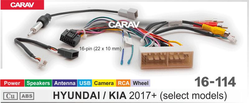 Комплект кабелей для головного устройства 9 и 10,1-inch HYUNDAI 2017+ (select models)/KIA 2017+   816114, фото 4