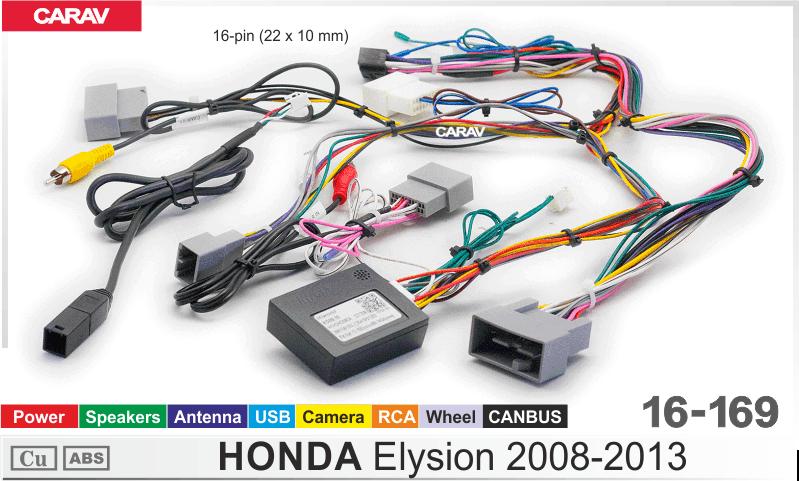 Комплект кабелей для головного устройства 9 и 10,1-inch HONDA Elysion 2008-2013/Питание + Динамики + Антенна  816169, фото 6