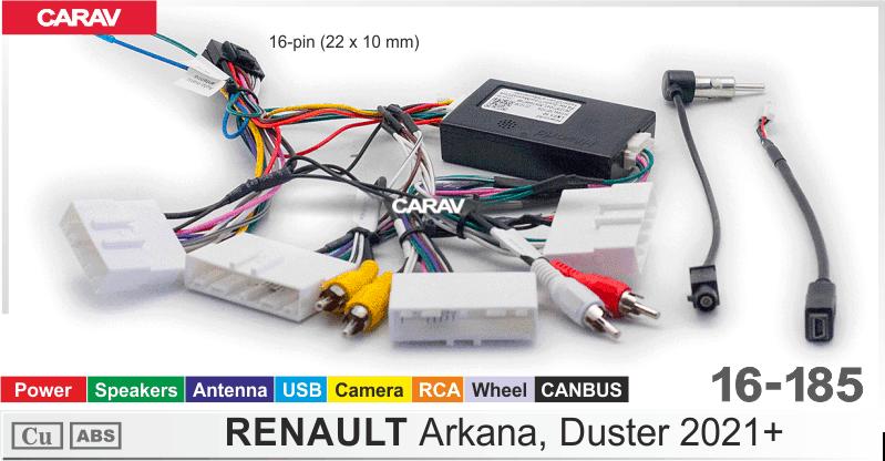 Комплект кабелей для головного устройства 9 и 10,1-inch RENAULT Arkana, Duster 2021+/Питание + Динамики + Антенна  816185, фото 7