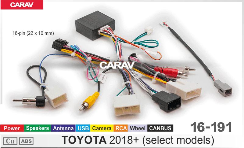 Комплект кабелей для головного устройства 9 и 10,1-inch TOYOTA 2018+ (select models)/Питание + Динамики + Антенна  816191, фото 7