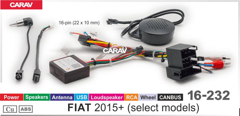 Комплект кабелей для головного устройства 9 и 10,1-inch FIAT 2015+ (select models)/Питание + Динамики + Антенна  816232, фото 5