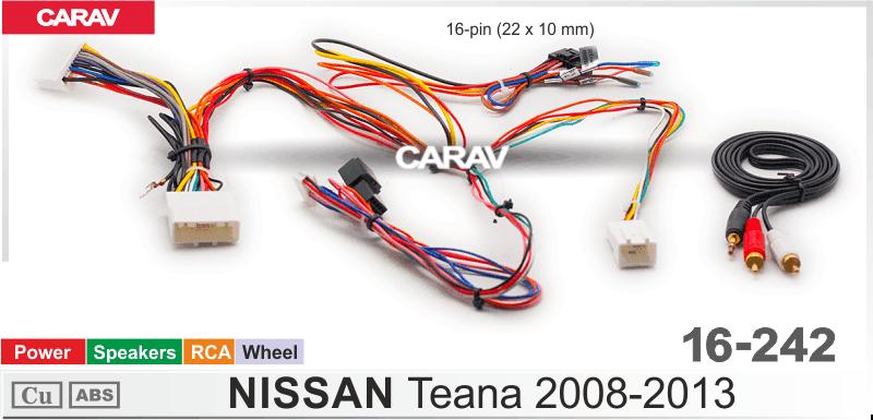 Купить Комплект кабелей для головного устройства 9 и 10,1-inch NISSAN Teana 2008-2013 /  Питание+Динамики+Руль+RCA  816242 в интернет-магазине