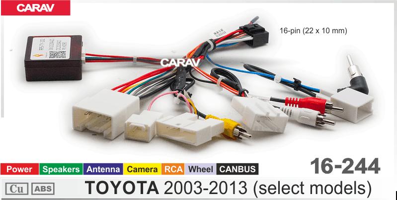 Комплект кабелей для головного устройства 9 и 10,1-inch TOYOTA 2003-2013 (select models)/Питание + Динамики + Антенна  816244, фото 5