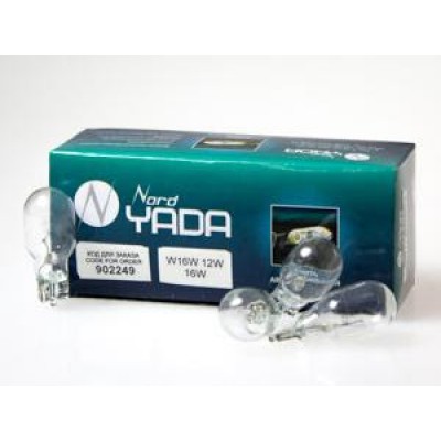 Автолампа NORD YADA w16w W2.1*9.5d (16w б/ц, стоп,габарит иномарки) 12V 902249 купить