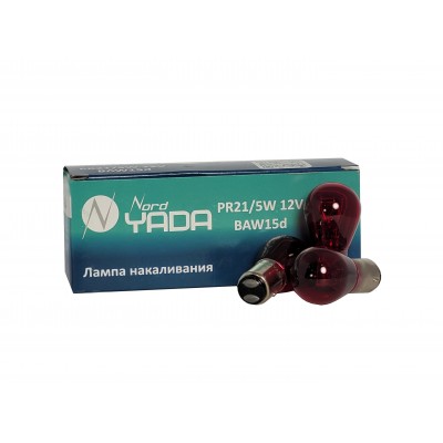 Автолампа NORD YADA PR21/5W (BAW15d) RED 12V  902500 купить
