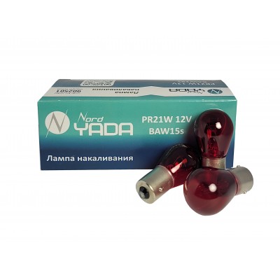 Автолампа NORD YADA PR21W (BAW15s) RED 12V 902501 купить